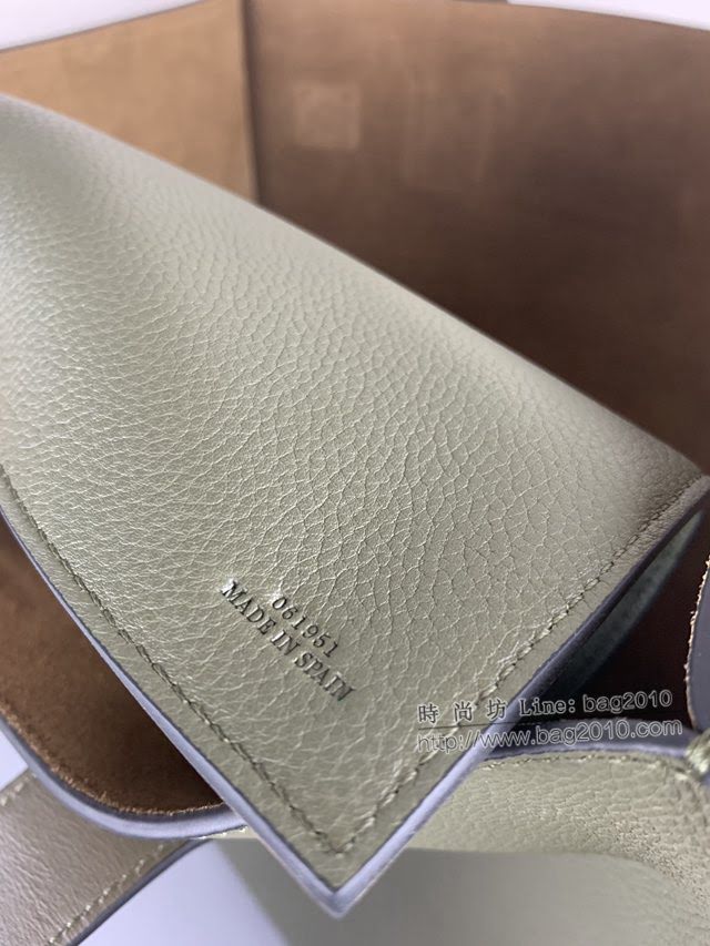 LOEWE包包 羅意威Buckle Tote手袋 羅意威男士軍綠托特包 3050  tcl1014
